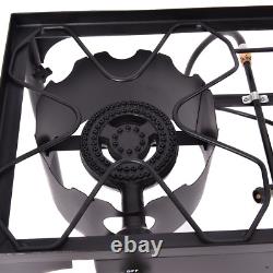 150000BTU Portable Propane Double Burner Outdoor Camping Cooking Stove BBQ Grill