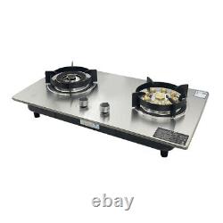28 LPG/Propane Gas Cooktop Stainless Steel Built-in Gas Stove with 2 Burners