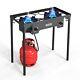 2 Burner Outdoor Propane Gas Stove 150,000 BTU High Pressure Stand Cooker for