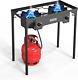 2 Burner Outdoor Propane Gas Stove 150,000 BTU High Pressure Stand Cooker for Ba