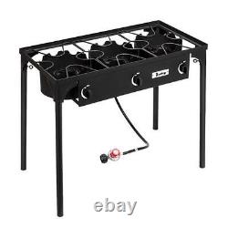 3 Burner Gas Propane Cooker Outdoor Camping Picnic Stove Stand 225,000-BTU BBQ