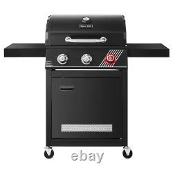 3-Burner Propane Gas Grill in Matte Black with Trivantage Multifunctional Cookin