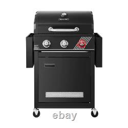 3-Burner Propane Gas Grill in Matte Black with Trivantage Multifunctional Cookin