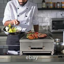 56,000 BTU Commercial Countertop Gas Radiant Charbroiler Grill Liquid propane