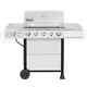 5-Burner Propane Gas Grill in Stainless Steel with Sear Burner