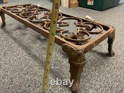 Antique Vintage Cast Iron 3 Burner Metal Gas stove grill outdoor Propane