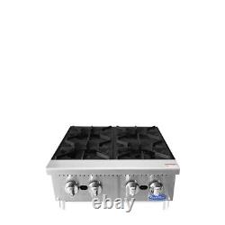 Atosa ACHP-4-LP 4 BURNER HOT PLATE PROPANE WITH 5 YEARS PARTS & LABOR