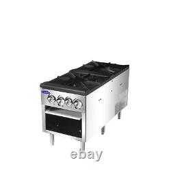 Atosa ATSP-18-2L-LP 18 DOUBLE Stock Pot Stove PROPANE WITH 5 YEARS PARTS &LABOR