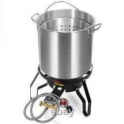 Barton 52 Quart 80,000BTU Outdoor Deep Frying Boiling High-Pressure Stove Burner
