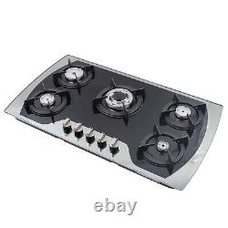 Built-in Stainless Steel 5 Burners Stove Top Gas Cooktops Propane Gas Cooker