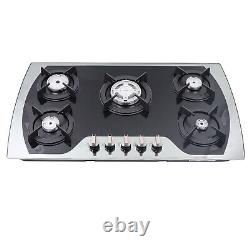 Built-in Stainless Steel 5 Burners Stove Top Gas Cooktops Propane Gas Cooker
