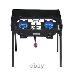 Camplux Outdoor Stove Double Burners Propane Stove 260,000 BTU/Hr Gas Cooker