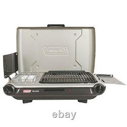 Coleman Gas Camping Grill/Stove Tabletop Propane 2-in-1 Grill/Stove, 2 Burner