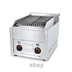 Commercial Gas Grill 2-Burners Gas Propane LPG Broiler Grill Charbroiler