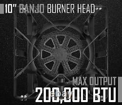 Concord Deluxe Banjo Single Propane Burner, 200,000 BTU Portable Outdoor Stove f