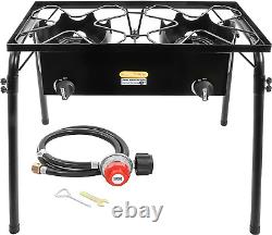 Concord Double Propane Burner, Outdoor 2 Burner Camping Stove for Cooking/Home B