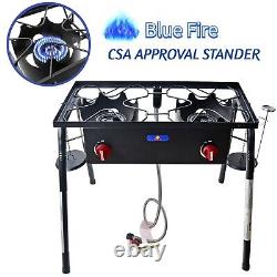 Double Propane Burner 58,000 BTU. Outdoor Camping Gas Stove Cooker Stove
