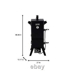 Dyna-Glo Vertical Double Door Propane Gas Smoker Cast-Iron Burner 15,000 BTU