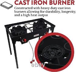 Gas One Propane Double Burner Two Burner Camp Stove Outdoor High Pressure Pro