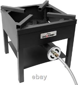 High Pressure Banjo 1-Burner Outdoor Propane Gas Cooker 260000 BTU with 0-30 PSI