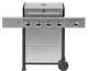 Kenmore 4-Burner Outdoor Propane Gas Grill with Side Burner Open Cart Style