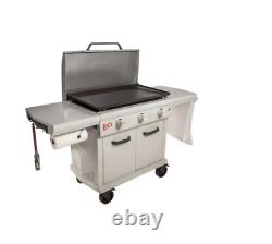LOCO LCG3ST3C36 36 in. Cooking Space, Close Cart 3-Burner Propane Grill/Griddle