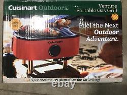 New Cuisinart Outdoor Venture Portable Gas Grill Store'N Go Design Easy Prep