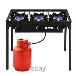 Outdoor Camp Stove Propane Three Burner Gas Cooker Outdoor Camping Stove Grill