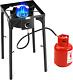 Outdoor Camping Stove, Single Burner Propane Gas Cooker WithDetachable Legs & 0-20