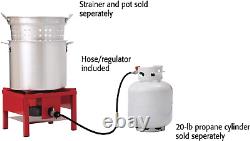Portable Outdoor Propane Burner Cooker Stand Regulator 4' Hose 65,000 Btu/Hour