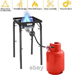 Portable Propane Burner 200,000BTU, High Pressure Gas Cooker for Outdoor Cooking