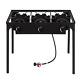 Portable Propane Stove 3 Burner Outdoor Camping BBQ Grill High Pressure
