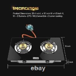 Portable Propane Stove Single & Double Burners Outdoor & Indoor Use