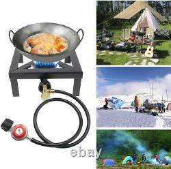 Portable Single Burner Outdoor Gas Stove Propane Cooker with Adjustable 0-20Psi