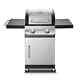 Premier 2-Burner Propane Gas Grill in Stainless Steel, Built-In Thermometer