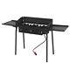 Propane 225,000-BTU 3 Burner Gas Cooker Outdoor Camping Stove BBQ Grill with Shelf