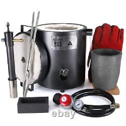 TOAUTO 12KG Propane Forge Gas Melting Furnace Foundry Kit Metal Copper Scrap US