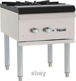 Vulcan VSP100 One Cast Iron Two-Ring Burner Gas Stock Pot Range- 18W x 24D