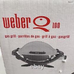 Weber Q Series Q100 Portable Propane Gas Grill Silver 2011 Item 386001